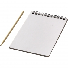 Kolorowy notatnik zdrapka z długopisem Waynon