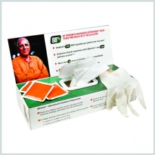 Zestaw rękawiczki   chusteczki higieniczne   gaziki dezynfekujące lub chusteczki nawilżone